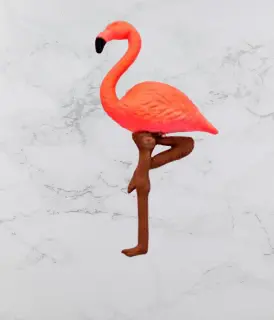Gomme Flamant Rose Rouge