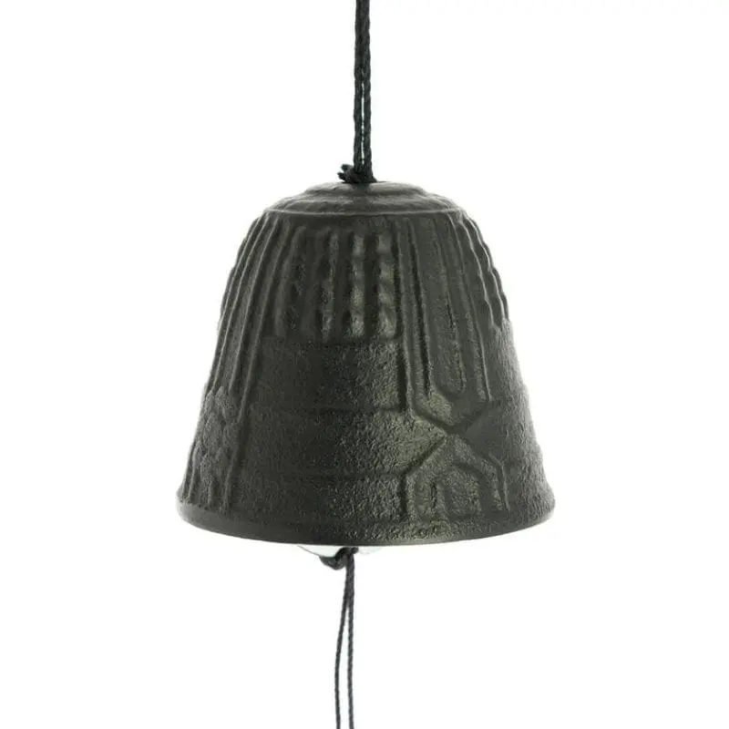 Gong Japoński Furin Iwachu Czarny - 4,5 cm