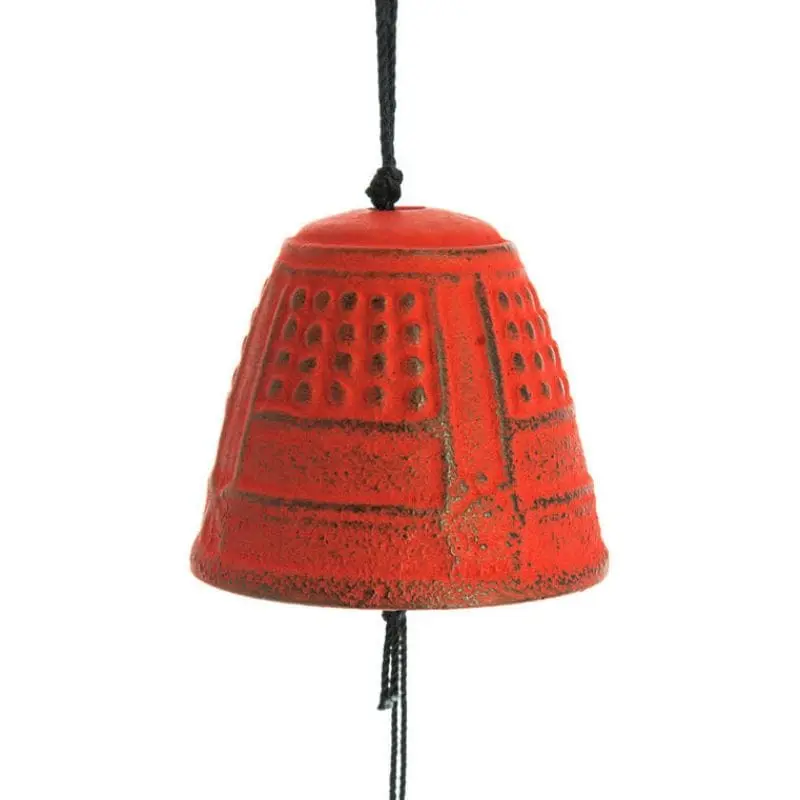 Gong Japoński Furin Iwachu Czerwony - 4,5 cm