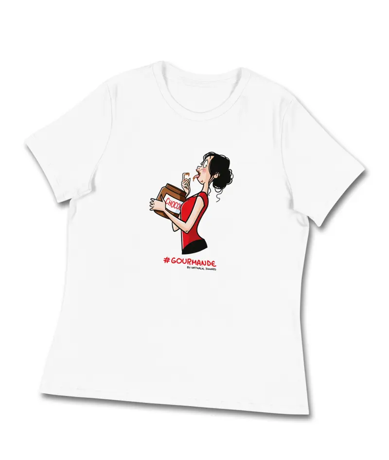 #Gourmande by Nathalie Jomard - T-shirt décontracté pour Femme