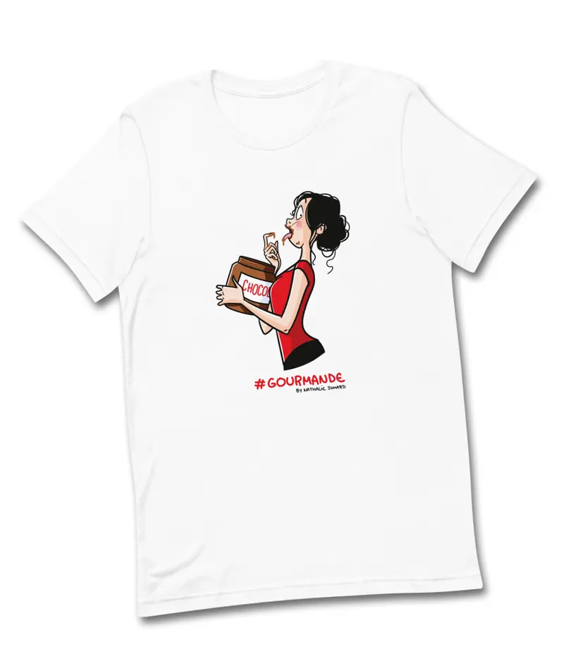 #Gourmande by Nathalie Jomard - T-shirt premium unisexe à col rond