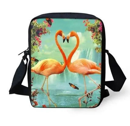 Grande Sacoche Flamant Rose Couple