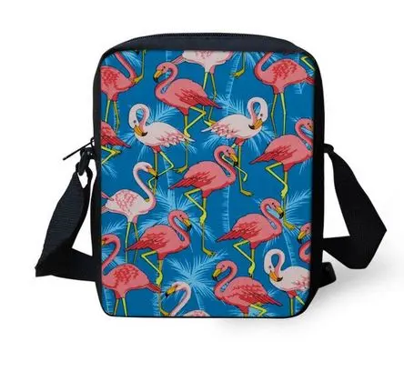 Grande Sacoche Flamant Rose Palmier
