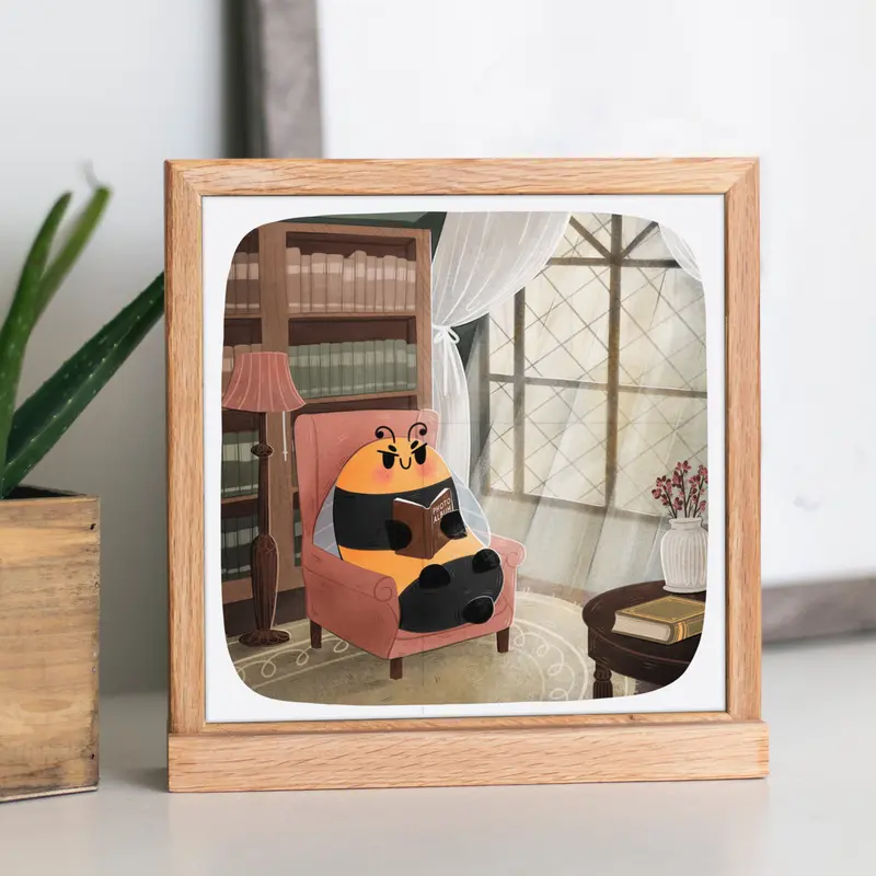 Grumbee's souvenirs - Square Art Print