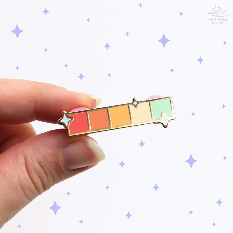 Guava Pastel Swatches Enamel Pin