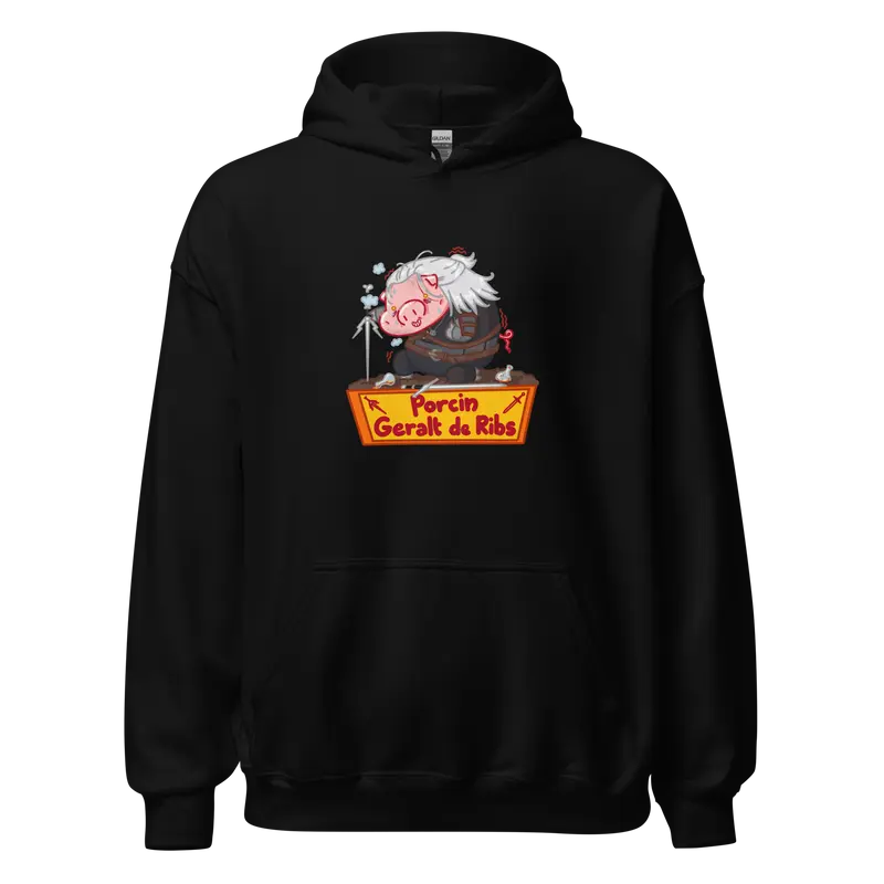 Hoodie Geralt de Ribs - couleurs foncées et grises