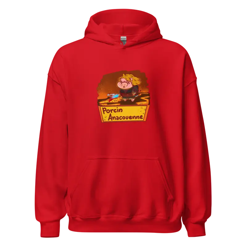 Hoodie Porcin Anacouenne - couleurs vives et claires