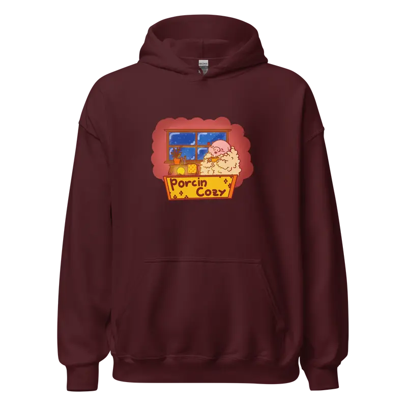 Hoodie Porcin Cozy - couleurs foncées et grises