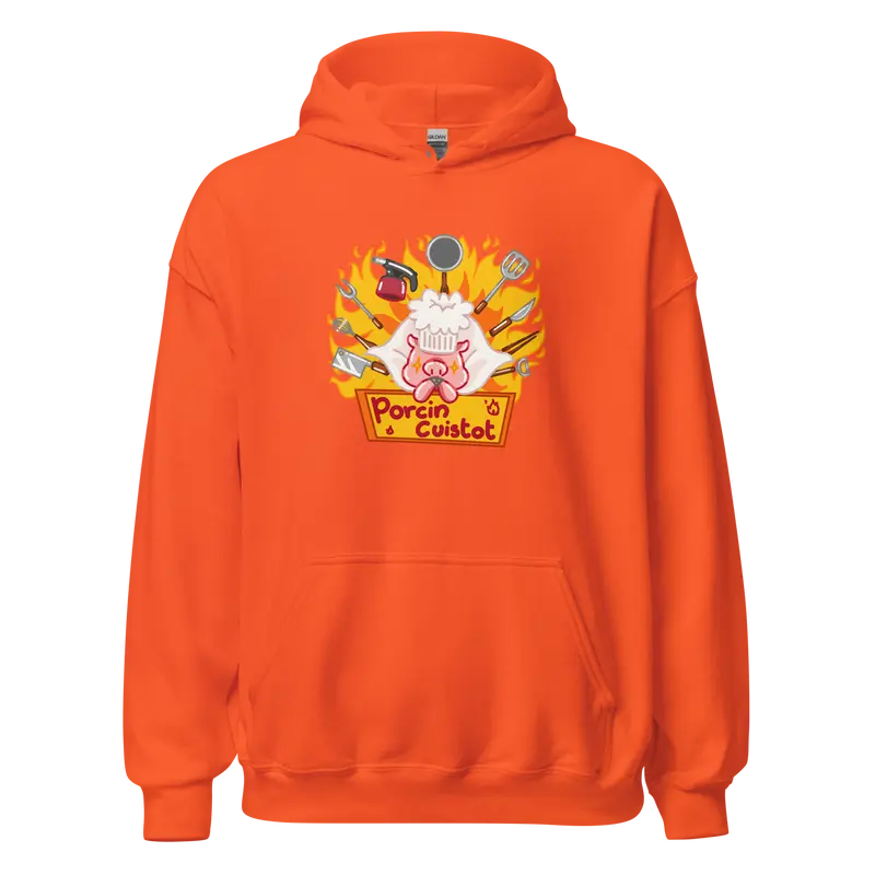 Hoodie Porcin Cuistot - couleurs vives et claires