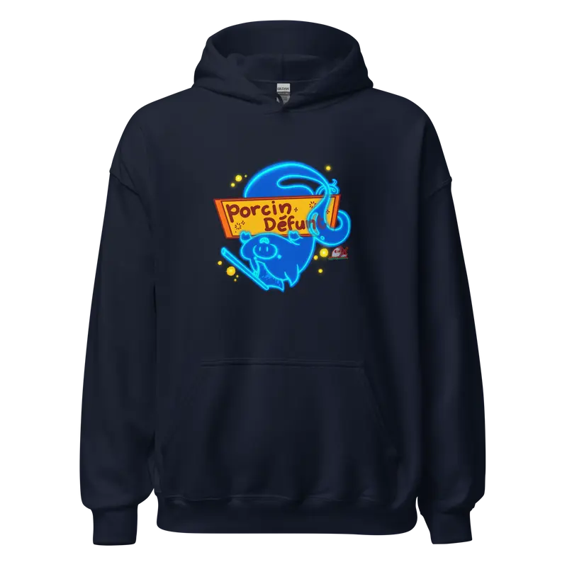 Hoodie Porcin Défunt - couleurs foncées et grises