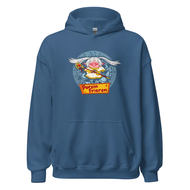 Hoodie Porcin Frieren - couleurs foncées et grises