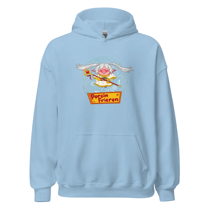 Hoodie Porcin Frieren - couleurs vives et claires