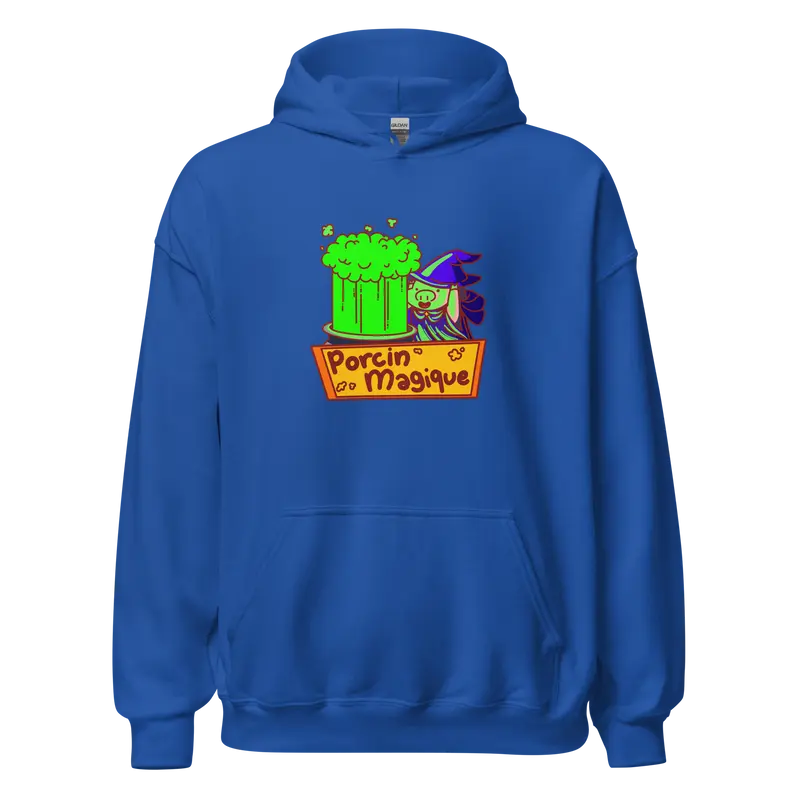 Hoodie Porcin Magique - couleurs vives et claires