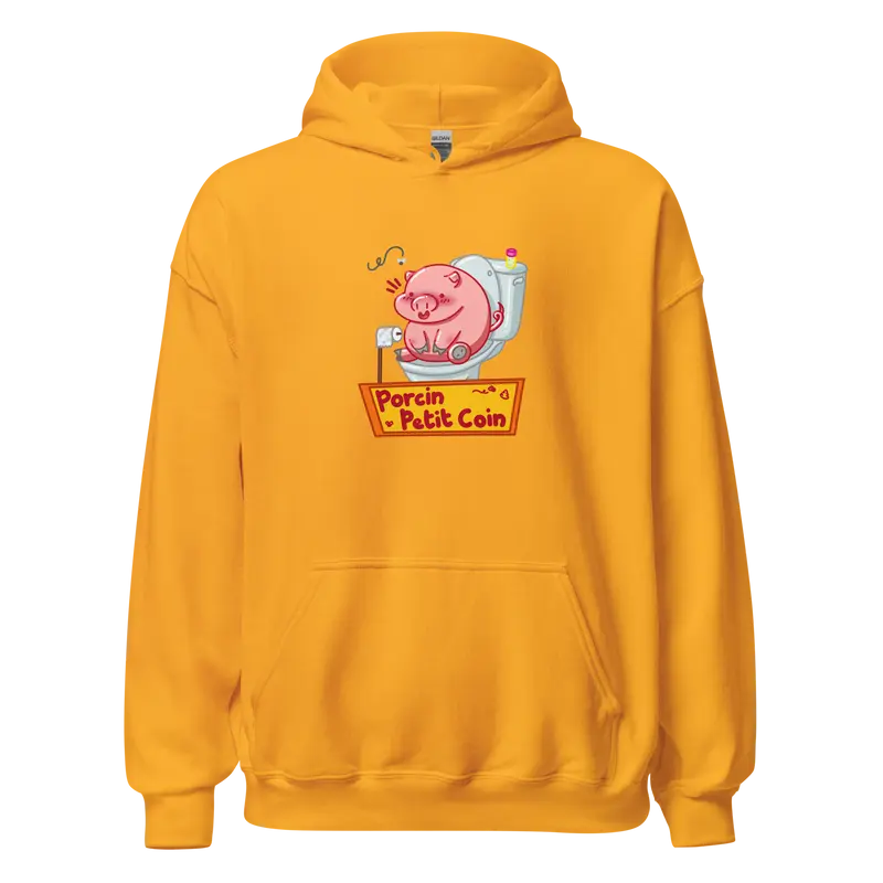 Hoodie Porcin Petit Coin - couleurs vives et claires