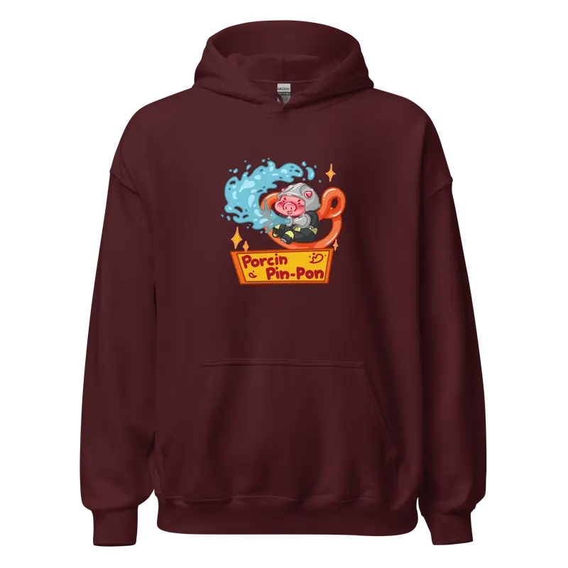 Hoodie Porcin Pin-Pon - couleurs foncées et grises