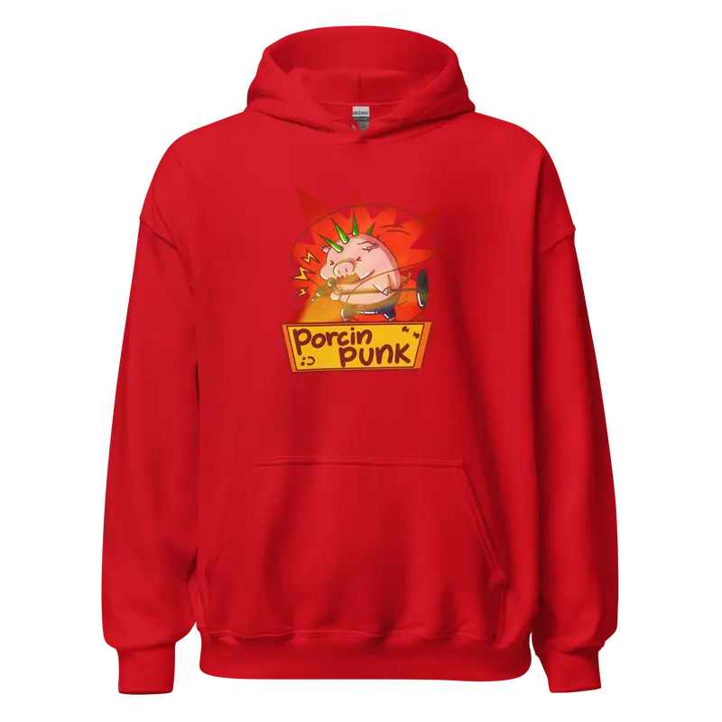 Hoodie Porcin Punk - couleurs vives et claires