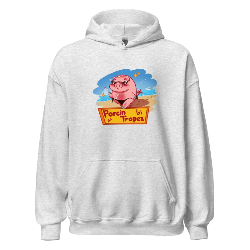 Hoodie Porcin Tropez - couleurs foncées et grises