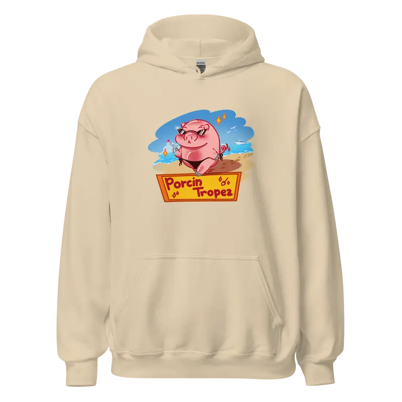 Hoodie Porcin Tropez - couleurs vives et claires