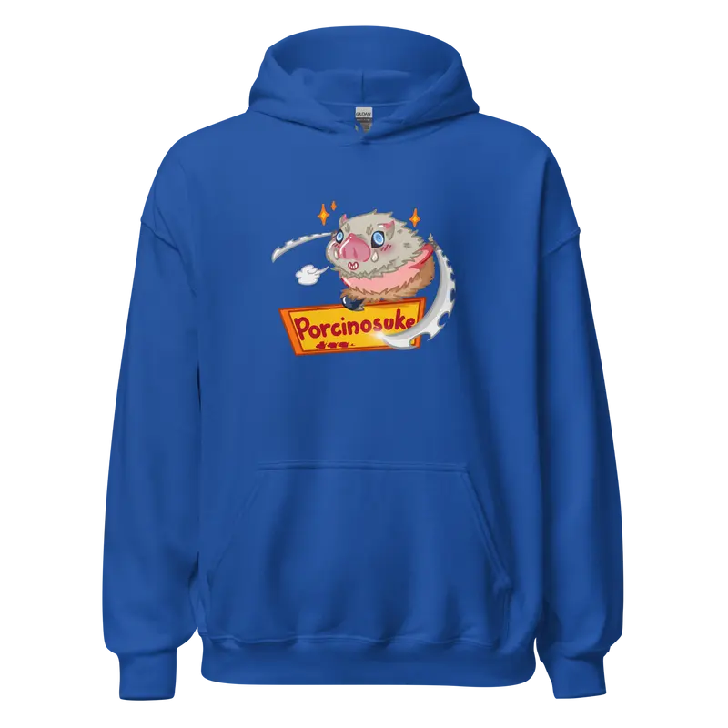 Hoodie Porcinosuke - couleurs vives et claires