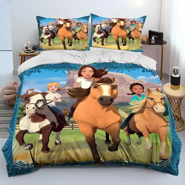 Housse de couette imprimée Dessin animé Spirit riding (3)
