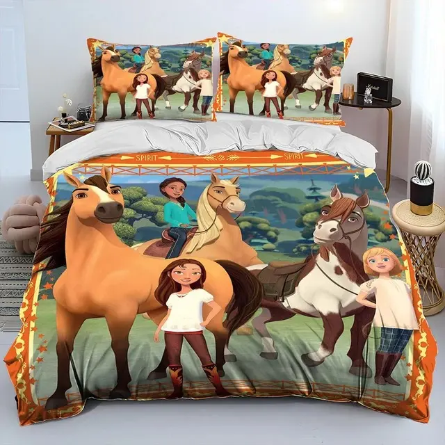 Housse de couette imprimée Dessin animé Spirit riding (4)