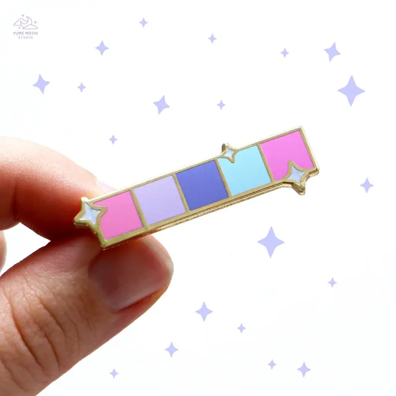 Hydrangea Pastel Swatches Enamel Pin