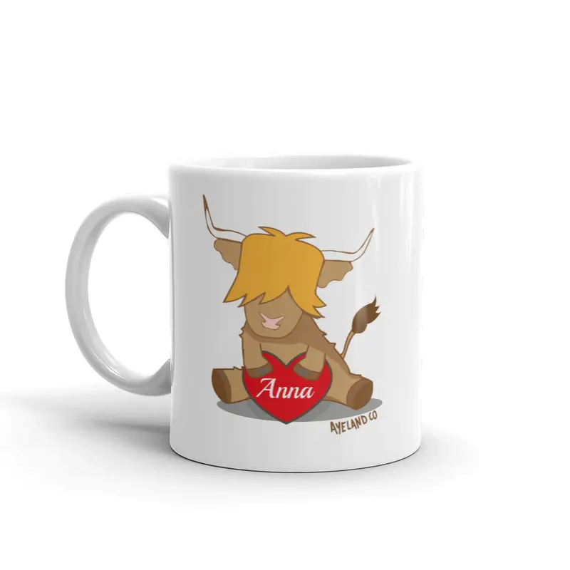 I love highland cows custom love mug gift for her