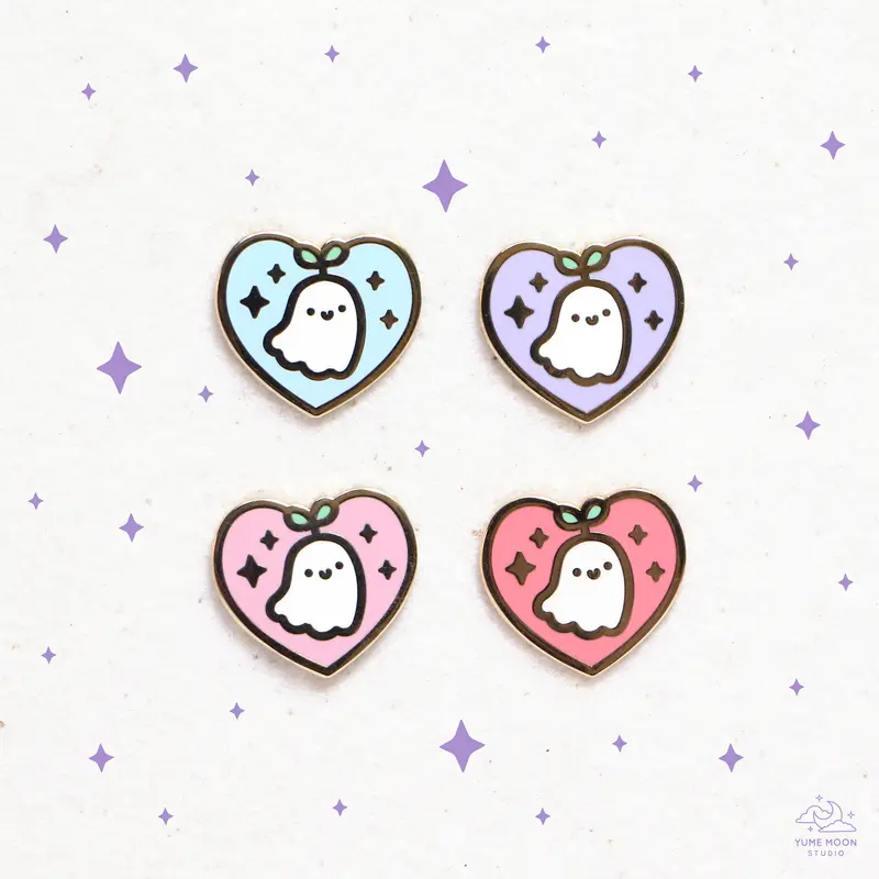 I Love Sprout Ghosties Enamel Pin