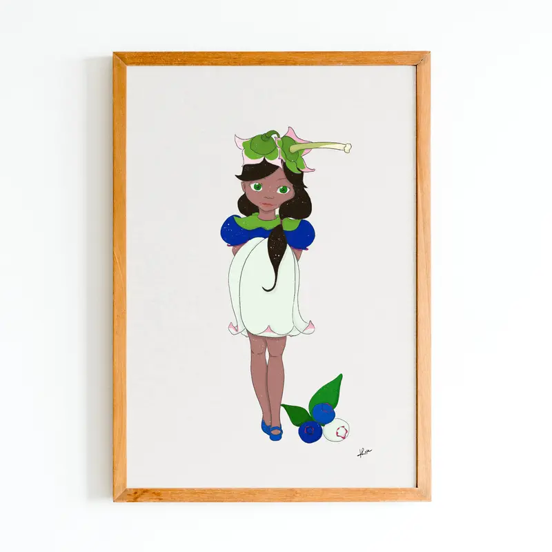 Illustration "Ava la myrtille"