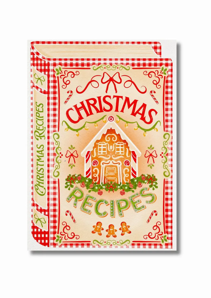 Illustration "Christmas recipes book"