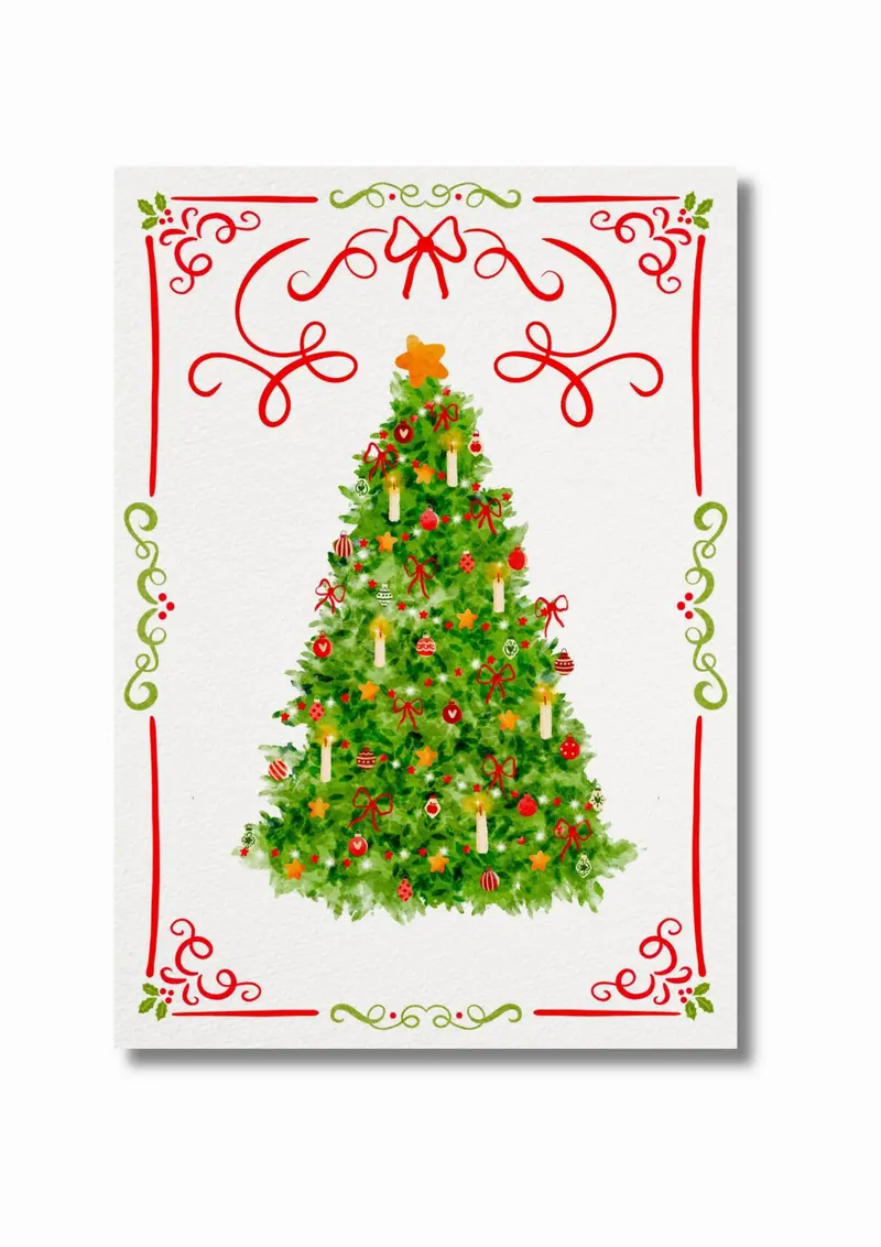 Illustration "Cosy christmas tree"