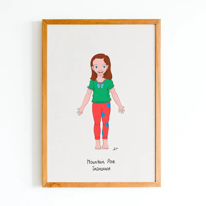 Illustration "Dasha Mountain Pose"