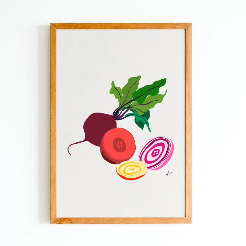 Illustration "Fruits & Légumes" - Betterave