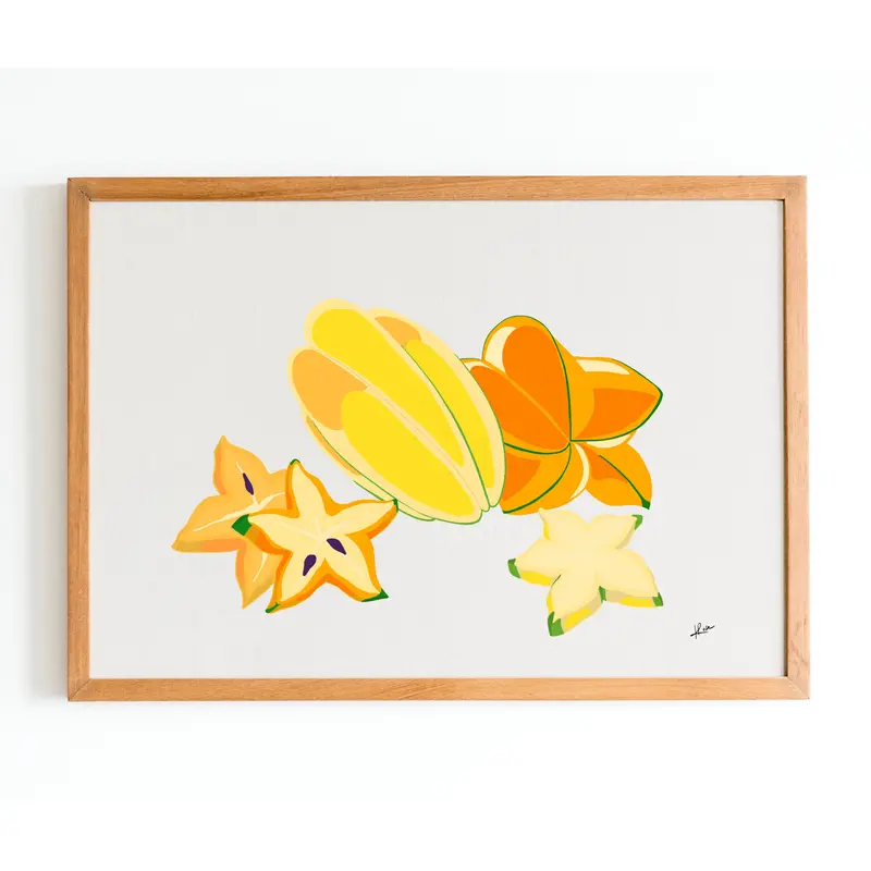 Illustration "Fruits & Légumes" - Carambole