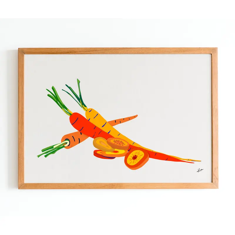 Illustration "Fruits & Légumes" - Carotte