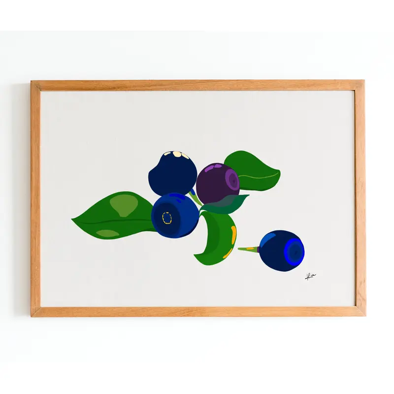 Illustration "Fruits & Légumes" - Myrtille