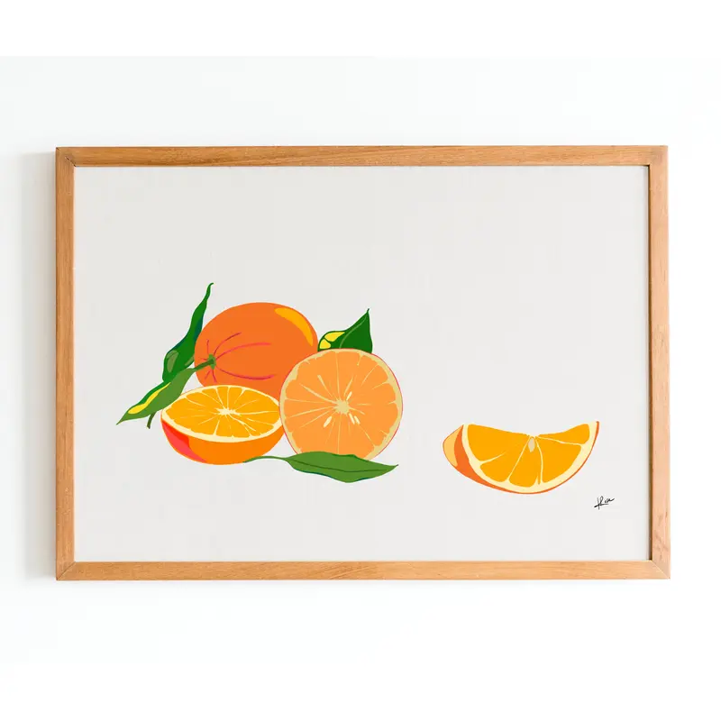 Illustration "Fruits & Légumes" - Orange