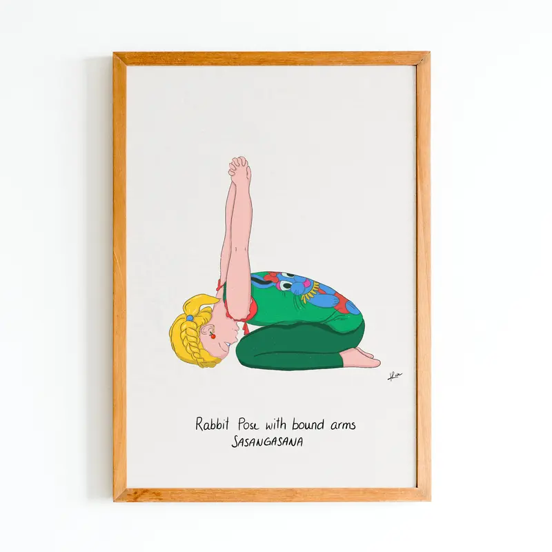 Illustration "Helene Rabbit Pose"