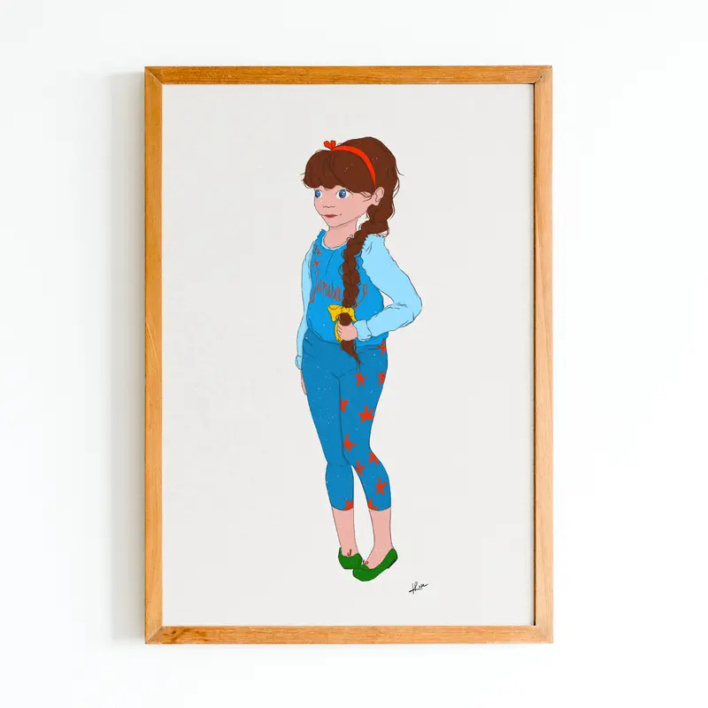 Illustration "January - la gymnaste"