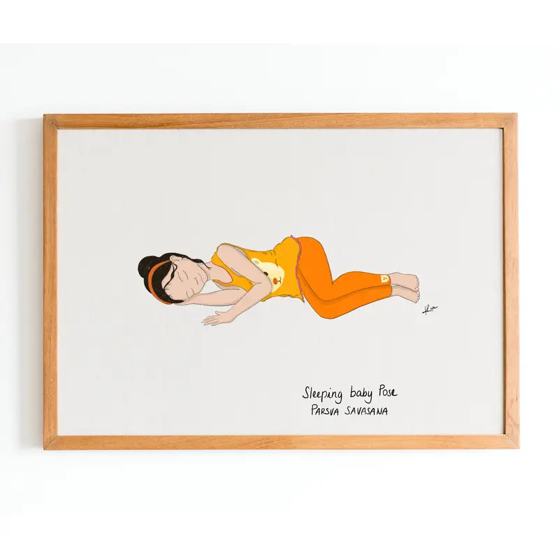Illustration "Kim Sleeping Baby Pose"