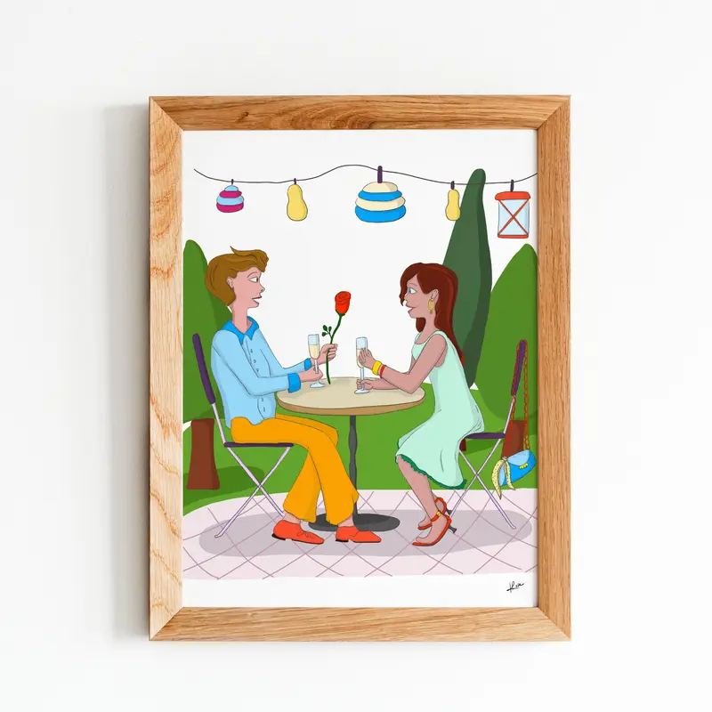 Illustration "La Demande ou Papa et Maman"