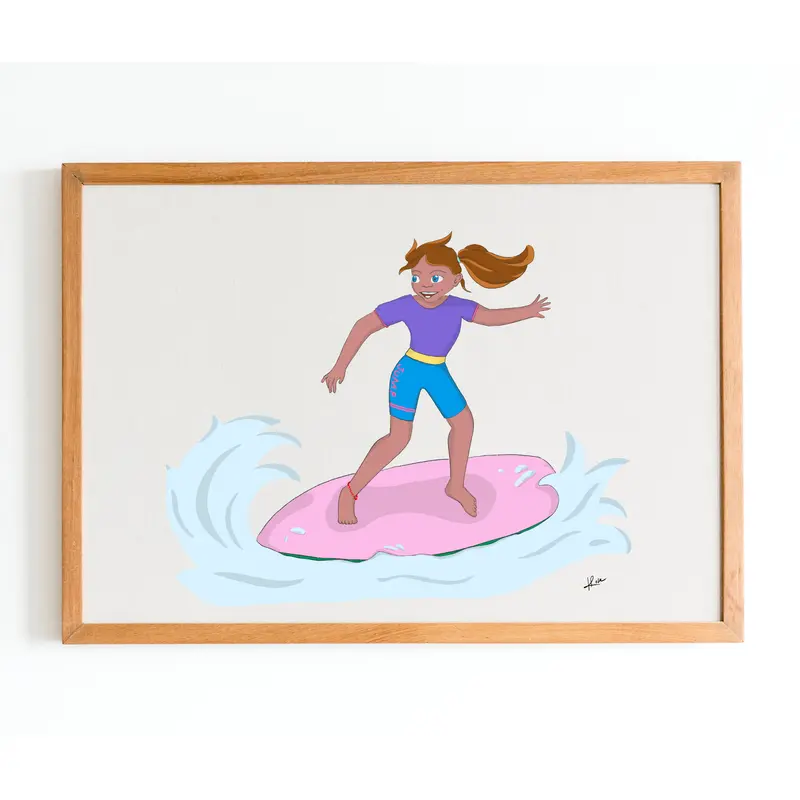 Illustration "Lana - Surfgirl"