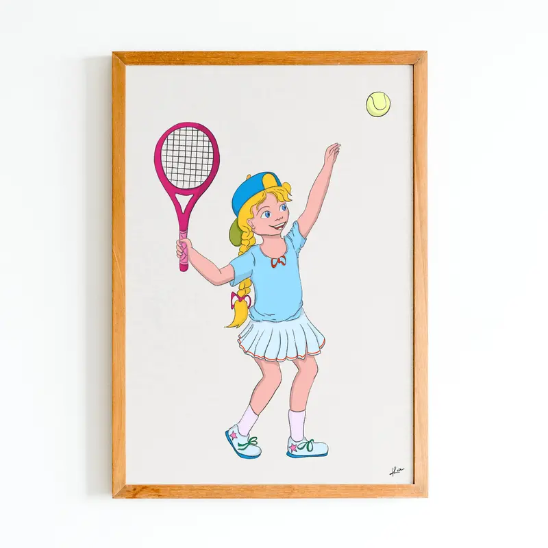 Illustration "Lenni - Tennisgirl"