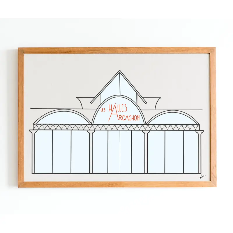 Illustration "Les Halles d'Arcachon"