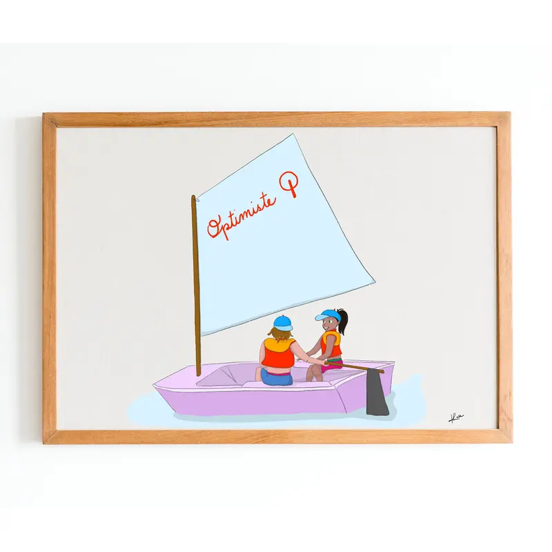 Illustration "L'Optimiste - le Cercle de Voile"