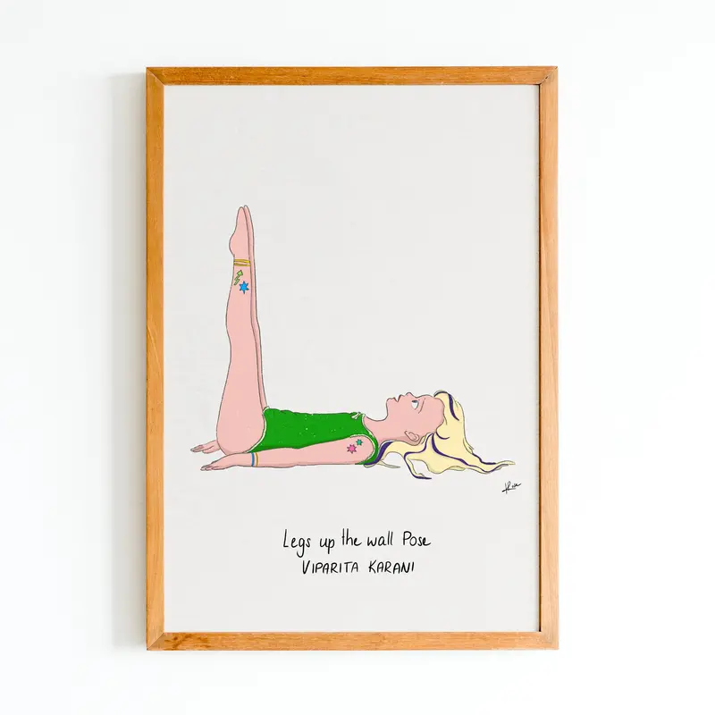 Illustration "Oxana Legs Up the Wall Pose"