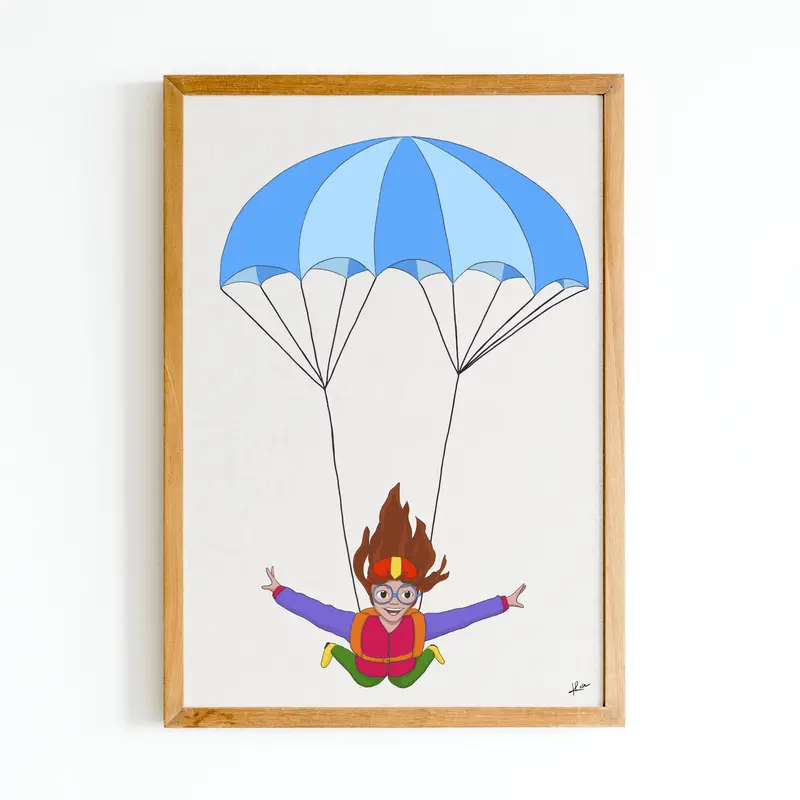 Illustration "Parachute libre"