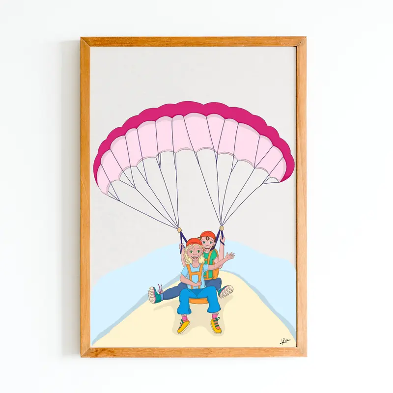Illustration "Parapente Duo"