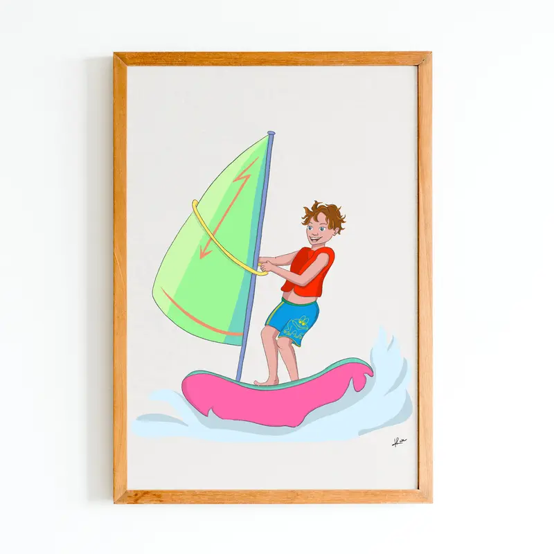 Illustration "Peter - Windsurf"