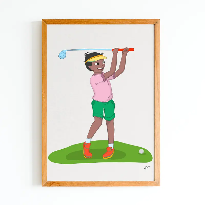 Illustration "Rudy - Golfboy"